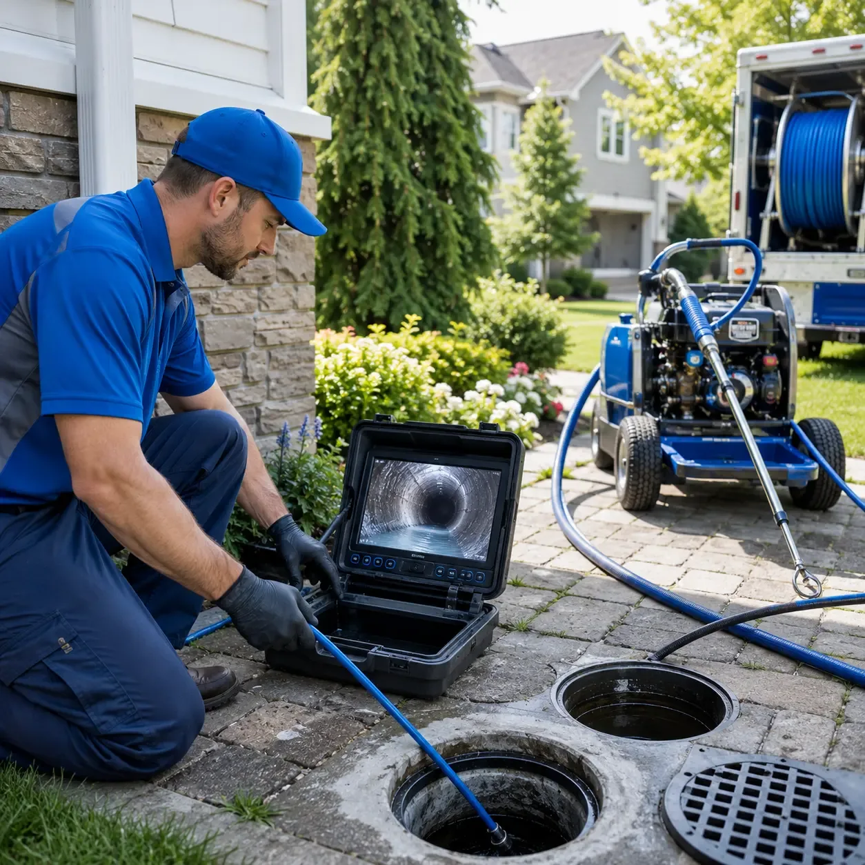 Outdoor drain cleaning professionals serving Gays, IL